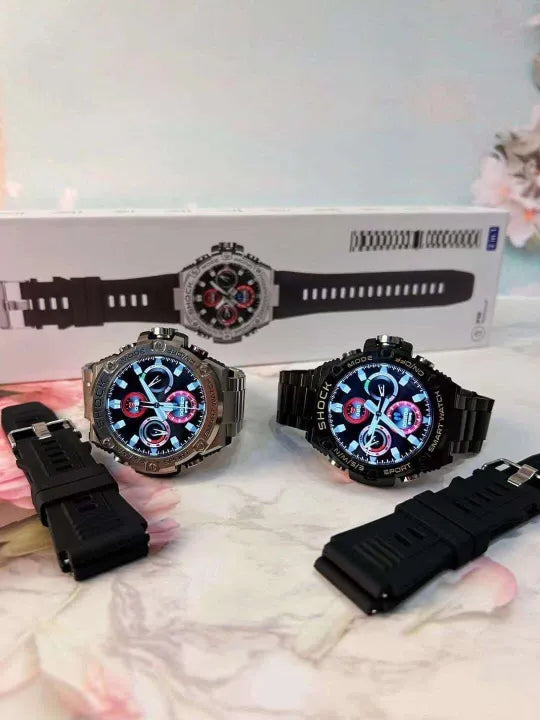 Shock Smartwatch with 3 Straps