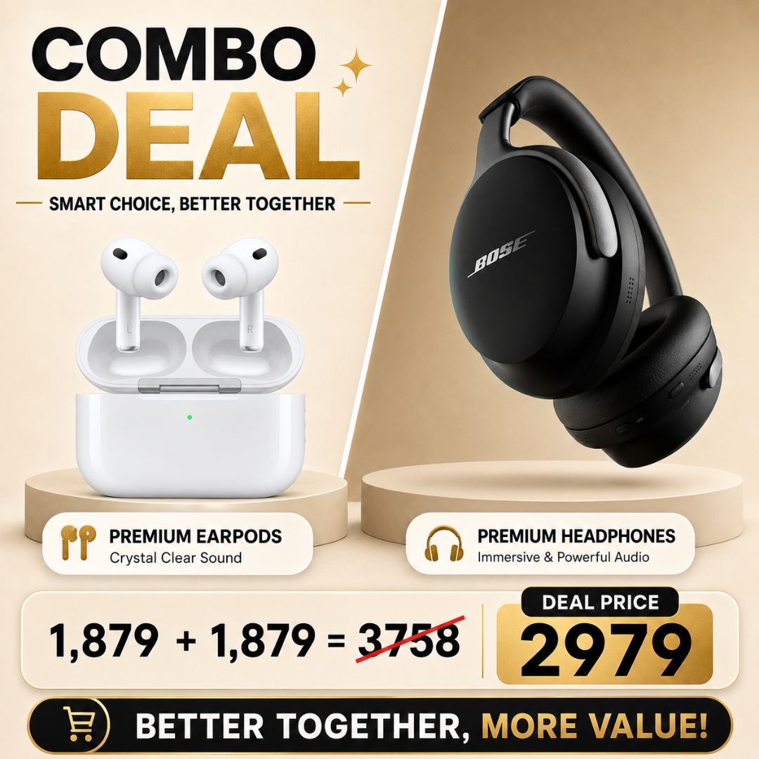 BOZE Quiet Comfort Ultra + AerPods Pro 3(Prepaid Combo)