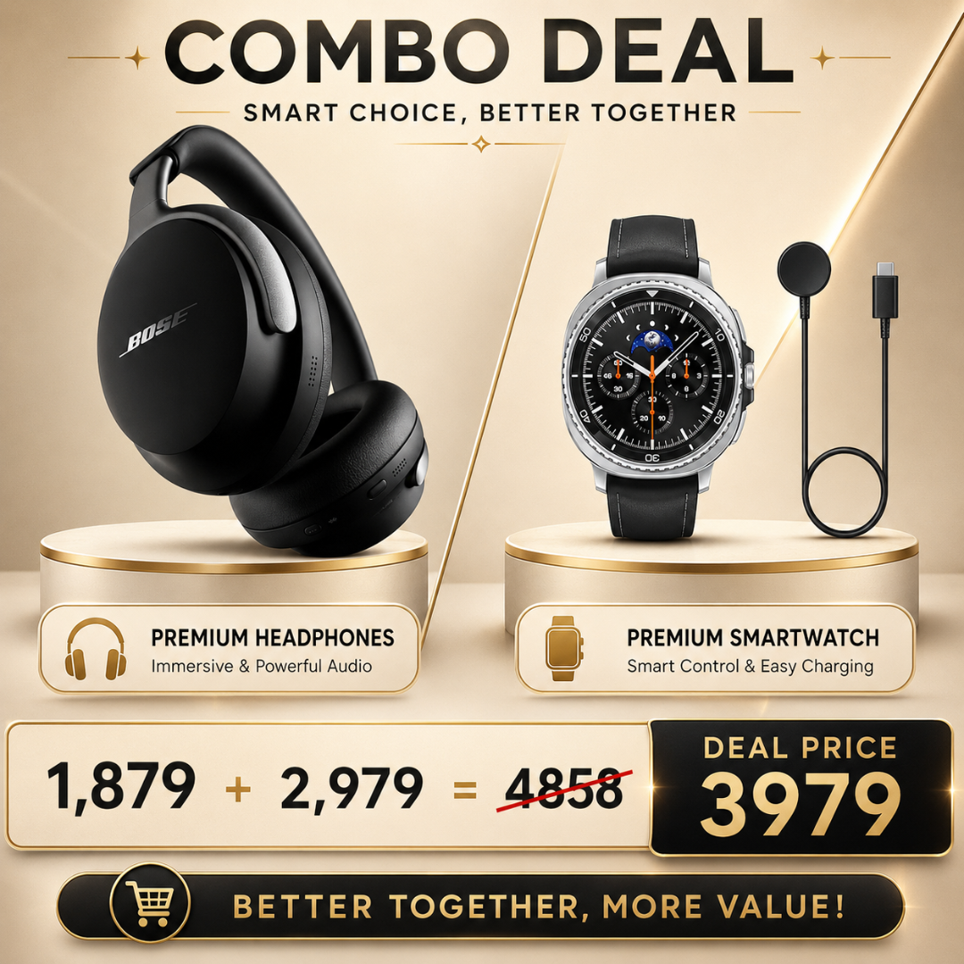 BOZE Quiet Comfort Ultra +Sam-sung Watch8 Classic (Prepaid Combo)