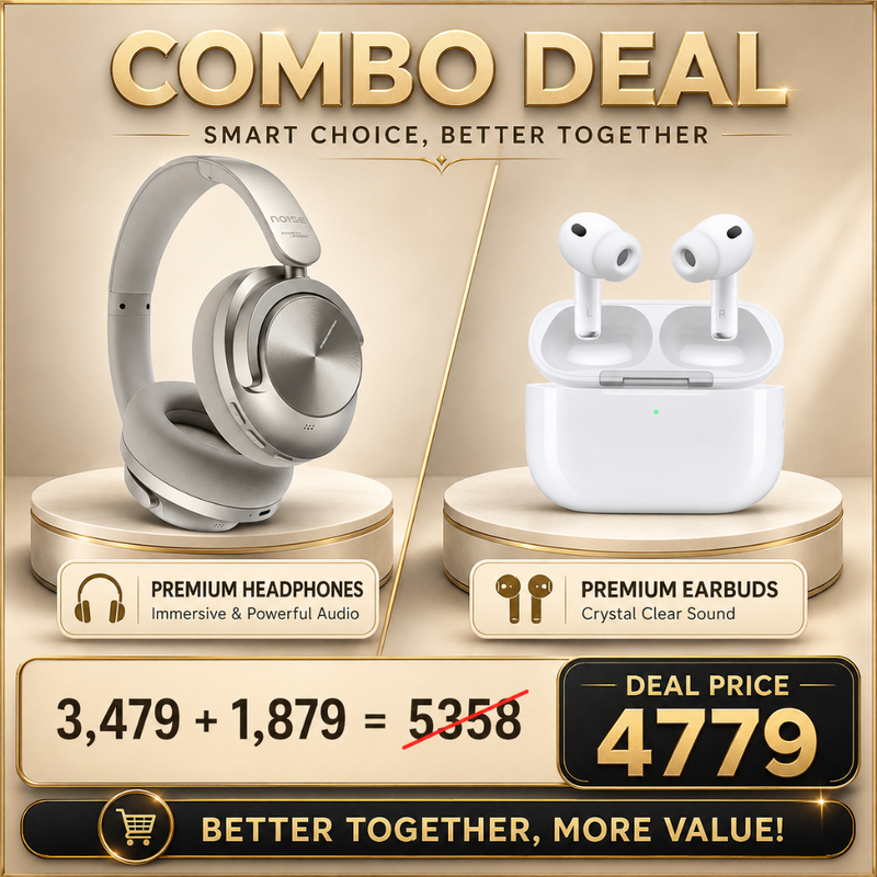 Noize Master Buds Max +AerPods Pro 3(Prepaid Combo)