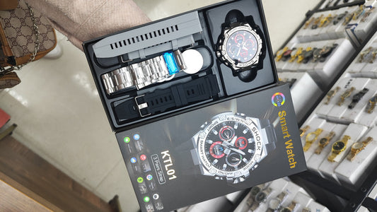 Shock Smartwatch with 3 Straps