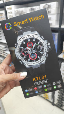 Shock Smartwatch with 3 Straps