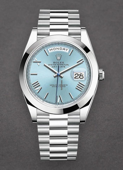 Rolex DayDate 40 Ice Blue Dial